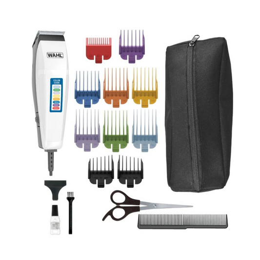 Combo cortadora de cabello color code kit 17 09155-2718 + recortadora quickstyle 3 cabezales 05604-018 wahl