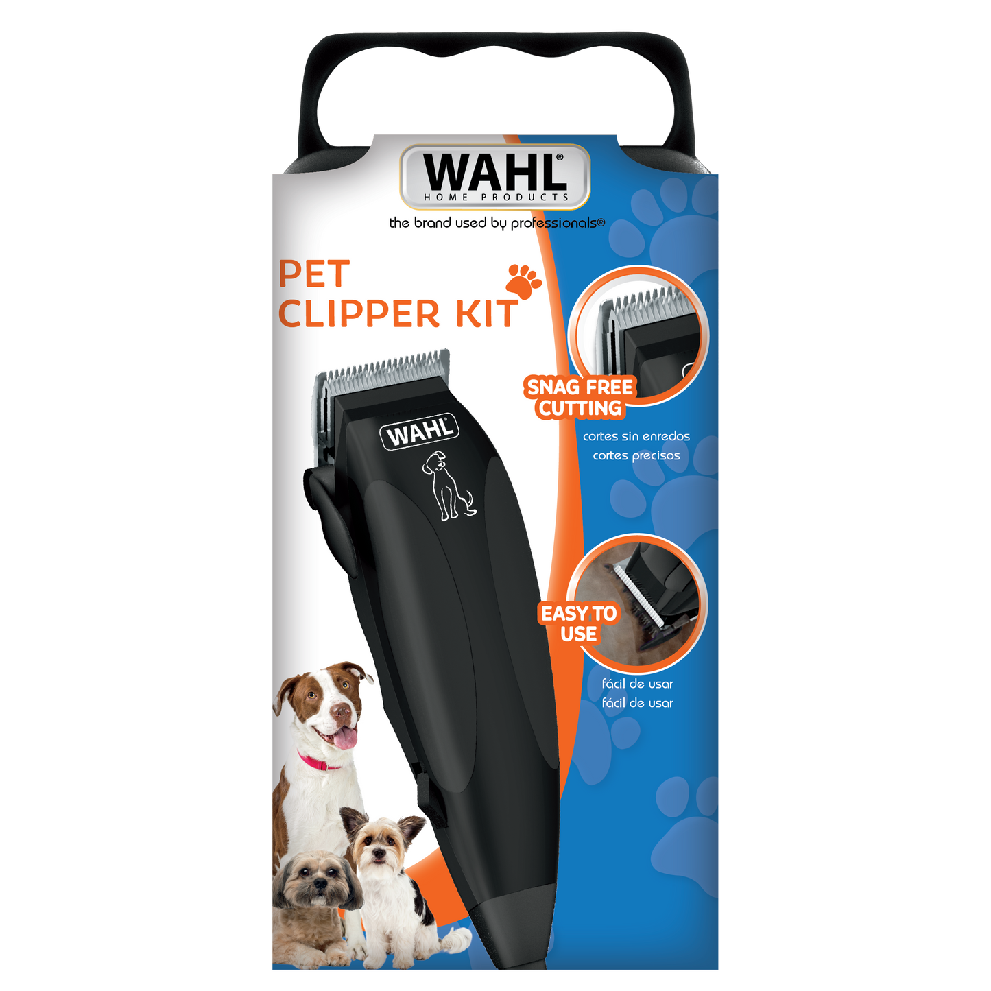 Cortadora para mascotas pet clipper Kit 9 piezas wahl 09653-718