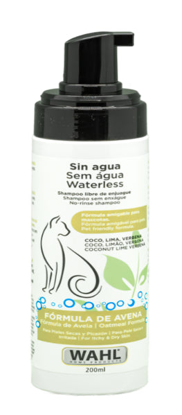Shampoo para Gatos Sin Agua Formula de Avena 3027596S Wahl
