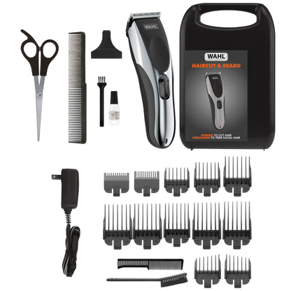 Combo depiladora facial corporal dama 09865-2908 + cortadora de cabello y barba haircut beard 3024610 wahl